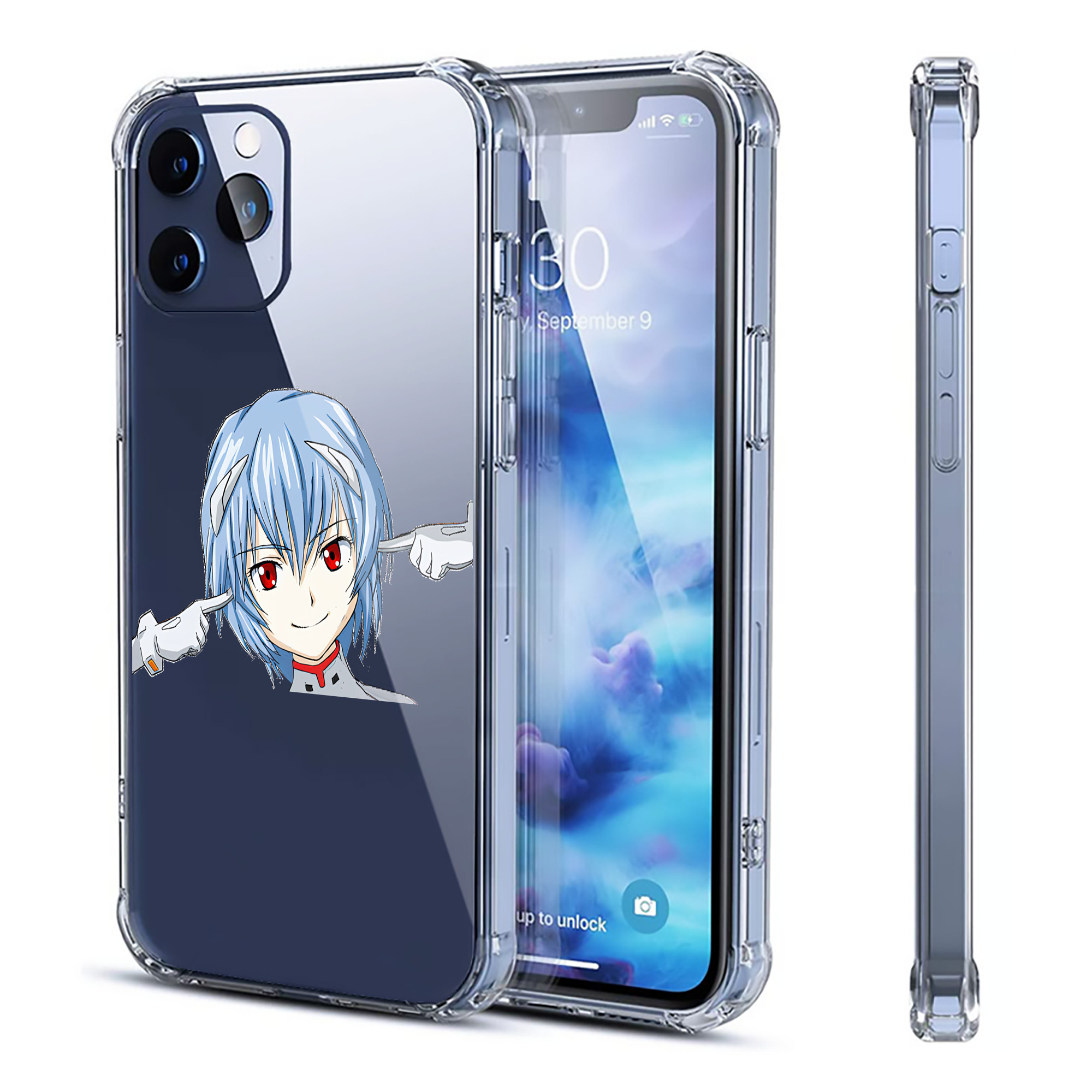 （画像用） EVA 新世紀エヴァンゲリオン 【iPhone 12シリーズ対応】透明スマホケース（クリアソフトケース）